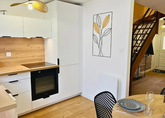 度假居 Le Cocon Sablais - 2 Bedrooms - Garage - Plancha 莱萨布勒-多洛讷