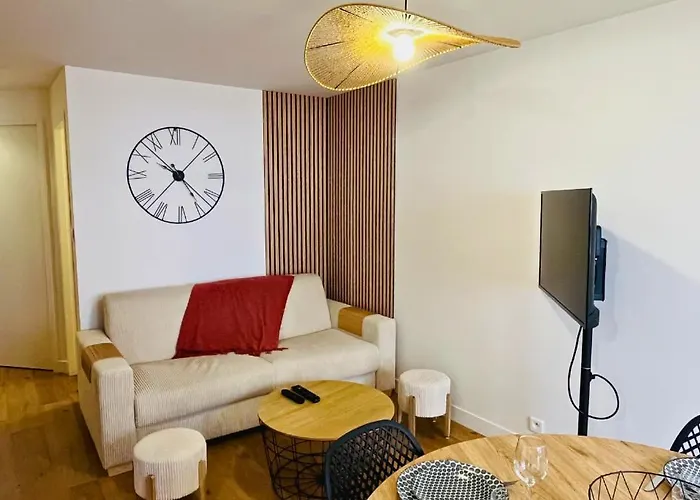 度假居 Le Cocon Sablais - 2 Bedrooms - Garage - Plancha 莱萨布勒-多洛讷